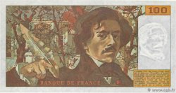 100 Francs DELACROIX imprimé en continu FRANKREICH  1991 F.69bis.03a1a ST