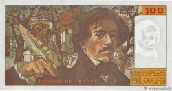 100 Francs DELACROIX imprimé en continu FRANCIA  1990 F.69bis.02e1 FDC