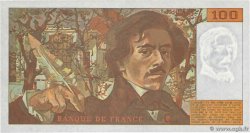 100 Francs DELACROIX imprimé en continu FRANCE  1991 F.69bis.04b UNC-