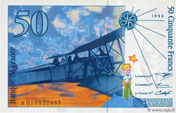 50 Francs SAINT-EXUPÉRY modifié FRANCE  1994 F.73.01c UNC-