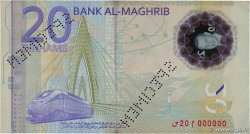 20 Dirhams Spécimen MOROCCO  2019 P.(W78) XF