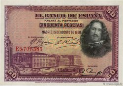 50 Pesetas ESPAGNE  1928 P.075b pr.SPL