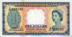 1 Dollar MALAYA y BRITISH BORNEO  1953 P.01 SC