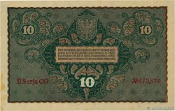 10 Marek POLOGNE  1919 P.025 pr.NEUF