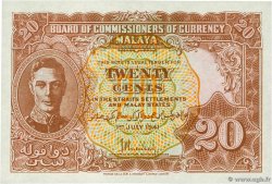 20 Cents MALAYA  1941 P.09a ST