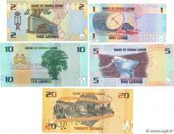 1 au 20 Leones Lot SIERRA LEONE  2022 P.34 au P.38 q.FDC