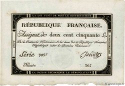 250 Livres FRANCIA  1793 Ass.45a SC+