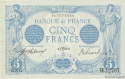 5 Francs BLEU lion inversé FRANCE  1916 F.02bis.04 XF-