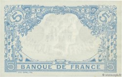 5 Francs BLEU lion inversé FRANCE  1916 F.02bis.04 XF-