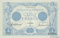 5 Francs BLEU lion inversé FRANCE  1916 F.02bis.04 pr.NEUF