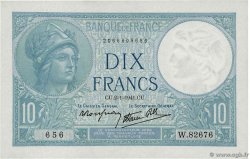 10 Francs MINERVE modifié FRANCE  1941 F.07.26 AU+