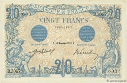 20 Francs BLEU FRANCE  1912 F.10.02 pr.SPL