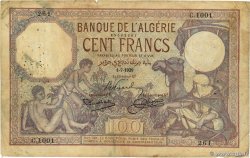 100 Francs ALGÉRIE  1929 P.081b