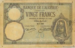 20 Francs ALGERIEN  1929 P.078b