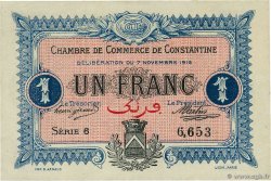 1 Franc ALGERIEN Constantine 1916 JP.140.10