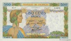 500 Francs LA PAIX FRANCE  1942 F.32.41 SPL+