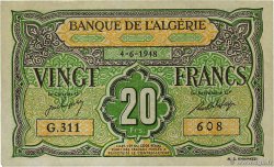 20 Francs ALGÉRIE  1948 P.103 TTB