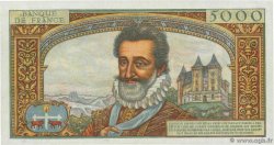 5000 Francs HENRI IV FRANCE  1957 F.49.01 XF+