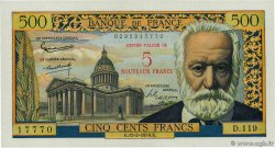 5 NF sur 500 Francs Victor HUGO FRANCE  1959 F.52.02 XF