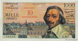 10 NF sur 1000 Francs RICHELIEU FRANCIA  1957 F.53.01 SPL+