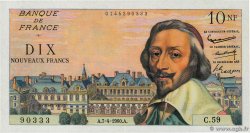 10 Nouveaux Francs RICHELIEU FRANCE  1960 F.57.06 pr.SPL