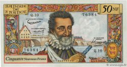 50 Nouveaux Francs HENRI IV FRANCE  1959 F.58.01 XF