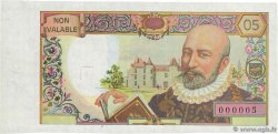 05 Francs MONTAIGNE échantillon Échantillon FRANCE  1987 EC.1987.01a SPL