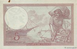 5 Francs FEMME CASQUÉE modifié FRANKREICH  1939 F.04.09 fVZ