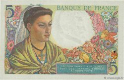 5 Francs BERGER FRANKREICH  1945 F.05.06 VZ
