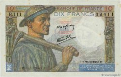 10 Francs MINEUR FRANKREICH  1946 F.08.15