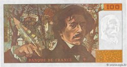 100 Francs DELACROIX imprimé en continu FRANCIA  1990 F.69bis.01a FDC