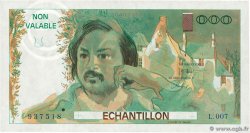 1000 Francs BALZAC Échantillon FRANKREICH  1980 EC.1980.01 ST