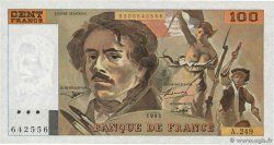 100 Francs DELACROIX imprimé en continu FRANCE  1993 F.69BIS.08