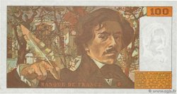100 Francs DELACROIX imprimé en continu FRANKREICH  1993 F.69BIS.08 fST