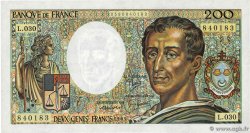 200 Francs MONTESQUIEU FRANCE  1985 F.70.05 TTB+