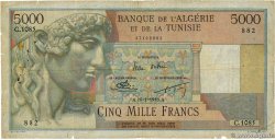 5000 Francs ALGERIEN  1953 P.109