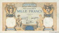 1000 Francs CÉRÈS ET MERCURE type modifié FRANCIA  1939 F.38.34 MBC