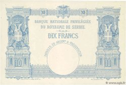 10 Dinara Épreuve SERBIA  1887 P.09p SC+