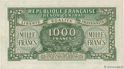 1000 Francs MARIANNE THOMAS DE LA RUE FRANCIA  1945 VF.13.01 FDC