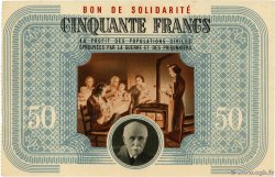 50 Francs BON DE SOLIDARITÉ FRANCE régionalisme et divers  1941 KL.09A1 SUP+