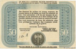 50 Francs BON DE SOLIDARITÉ FRANCE régionalisme et divers  1941 KL.09A1 SUP+