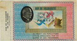 100 Francs BON DE SOLIDARITÉ FRANCE régionalisme et divers  1941 KL.10 SUP+