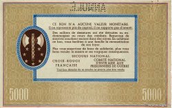 5000 Francs BON DE SOLIDARITÉ Annulé FRANCE regionalism and miscellaneous  1941 KL.13As XF