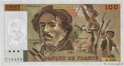 100 Francs DELACROIX 442-1 & 442-2 FRANKREICH  1995 F.69ter.02d ST