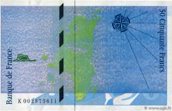 50 Francs SAINT-EXUPÉRY Fauté FRANCIA  1992 F.72.01T FDC