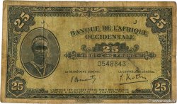 25 Francs FRENCH WEST AFRICA  1942 P.30a RC