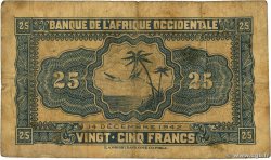 25 Francs FRENCH WEST AFRICA (1895-1958)  1942 P.30a G