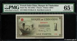 1 Piastre FRENCH INDOCHINA  1945 P.076a UNC