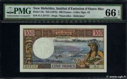 100 Francs NUEVAS HÉBRIDAS  1975 P.18c FDC