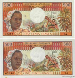 500 Francs Lot GABON  1973 P.02a UNC-